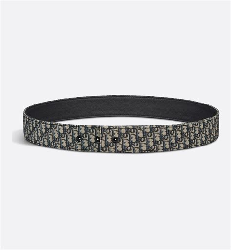 Belt Black Micro Dior Oblique Jacquard, 35 MM 